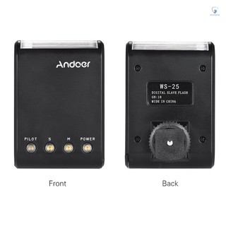 Andoer WS-25 Professional Portable Mini Digital Slave Flash Speedlite On-Camera Flash with Universal Hot Shoe GN18 for Canon  Pentax  a7 nex6 HX50 A99 Camera