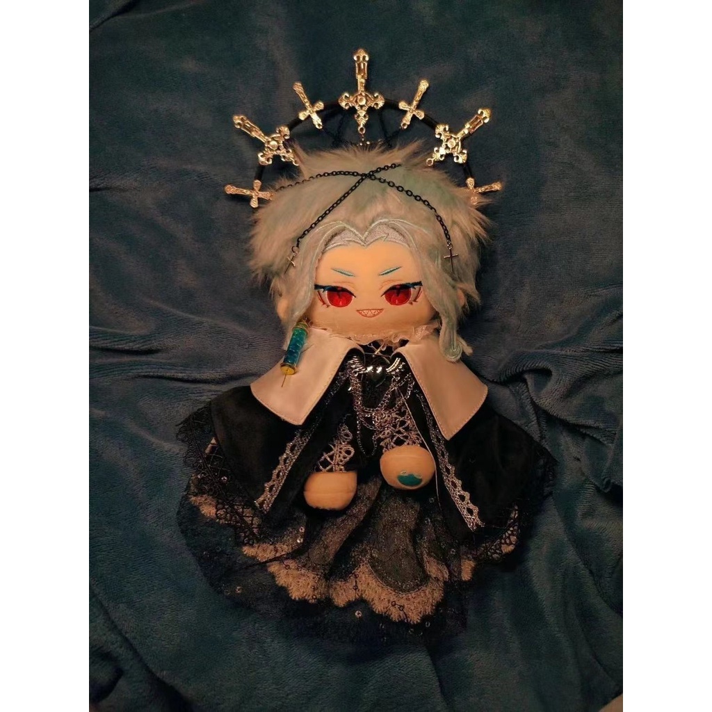 20cm Búp Bê Genshin Tác Động Bác Sĩ / dottore Plushie Búp Bê Sang Trọng Cotton Thay Quần Áo Búp Bê