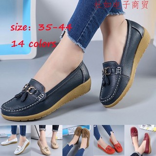 Giày lười da thời trang cho nữ size 35-44