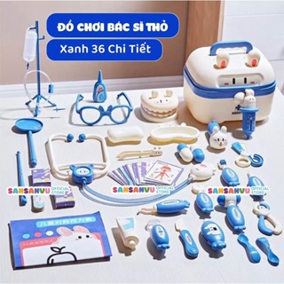 Bộ Đồ Chơi Bác Sĩ Hình Thỏ Cho Bé ANBEBE Đủ Chi Tiết Có Hộp Đựng Dành Cho