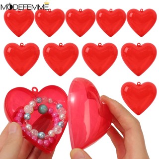 Hộp đựng kẹo bằng nhựa hình trái tim màu đỏ dùng làm quà tặng valentine