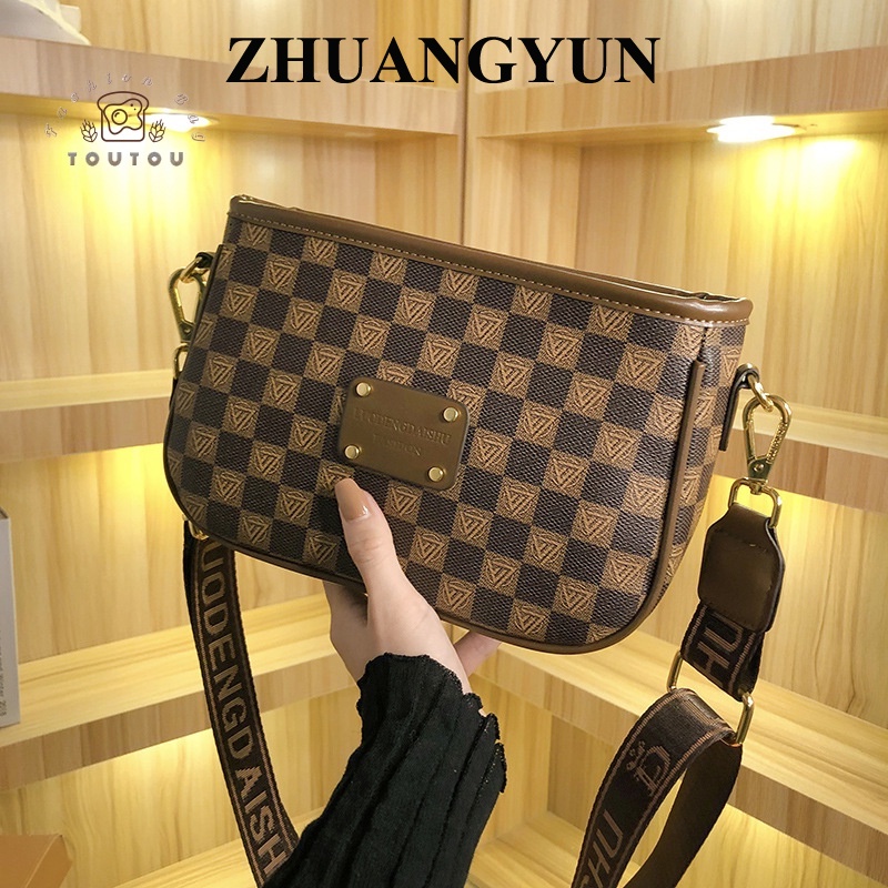 ZHUANGYUN  Túi nữ đeo vai dây xich, Túi xách Nữ đeo vai Chéo phong cách trẻ trung  2023NEW  L91TN0T 37Z230911