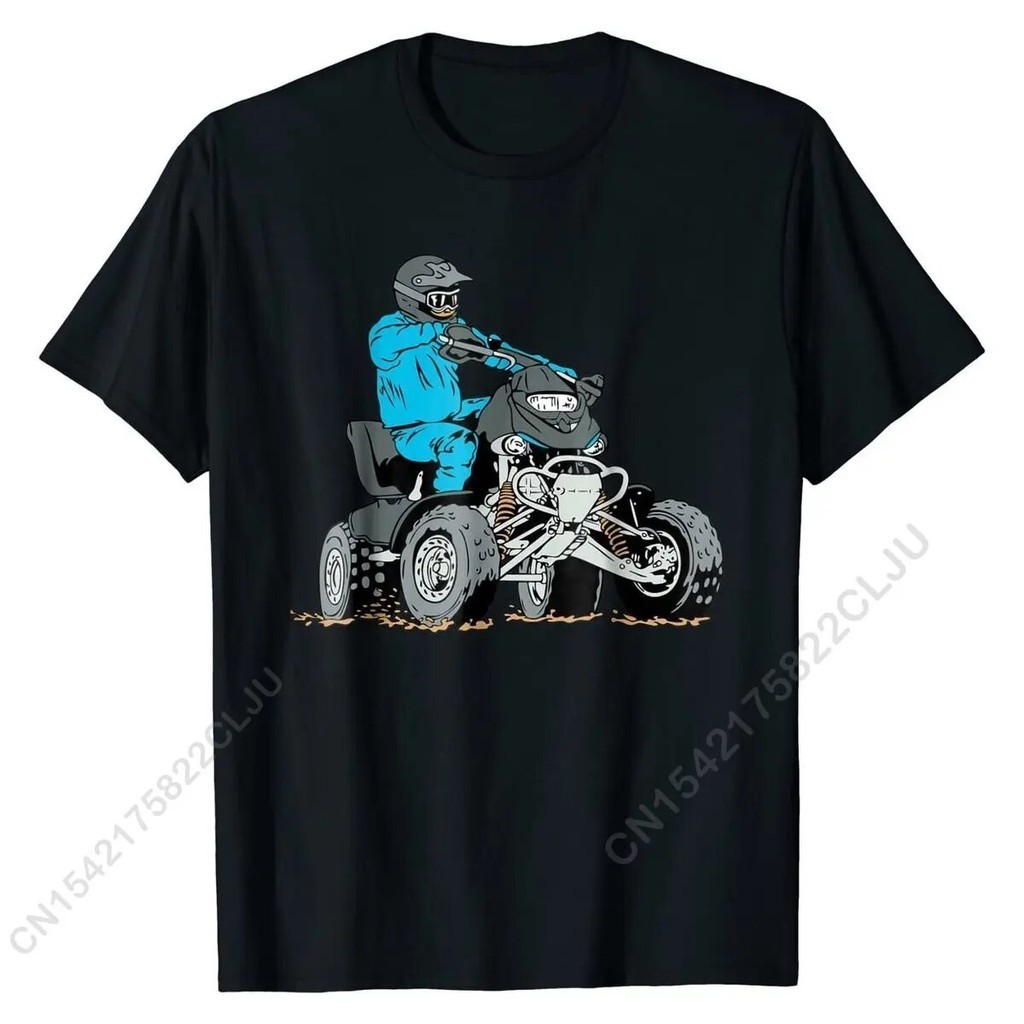 Graphic Tee Sport ATVs Áo thun bốn bánh ATV Áo sơ mi Retro Thời trang Cotton Nam Tee Cổ điển áo tee