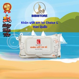  Khăn Ướt Em Bé Choice L Lotte Hương Yến Mạch 80 Miếng  Bibistore  