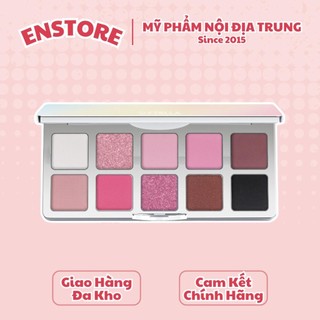  SHE DELLA - Bảng phấn mắt 10 ô She Della tone hồng đen 
