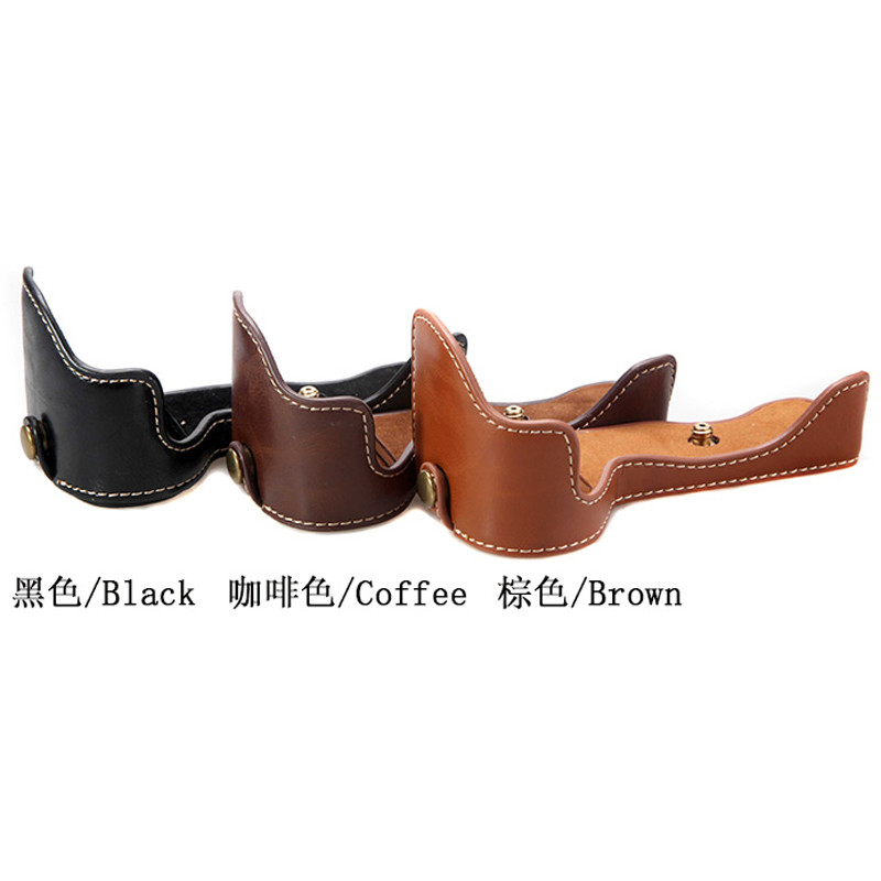 Túi che nửa thân máy ảnh bằng da PU cho máy ảnh Sony A6000 A6100 A6300 A6400