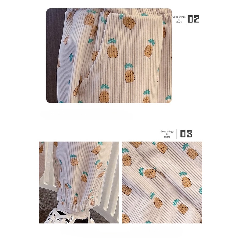 Quần Dài Dáng Rộng Cỡ Lớn 110-160cm In Họa Tiết Hoạt Hình Dễ Thương Thời Trang Thu Đông Cho Bé Trai / Gái