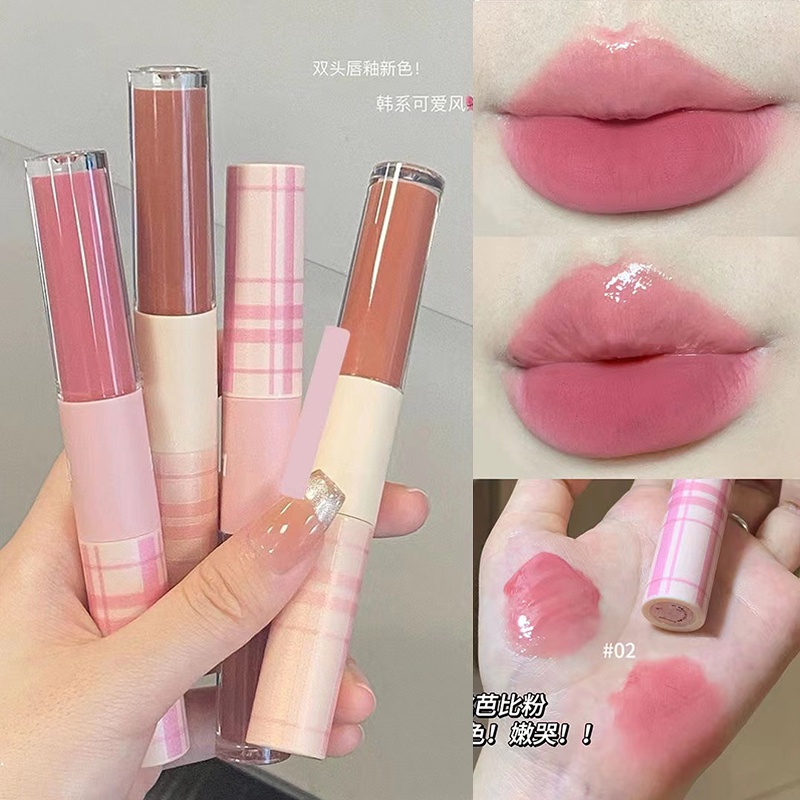 Son Môi Hai Đầu cappvini Dưỡng Ẩm Chống Thấm Nước Lâu Trôi
