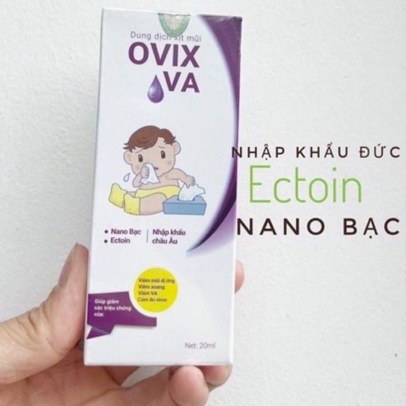 Xịt mũi Ovix baby VA 20ml dược sĩ Linh cho trẻ em  phòng ngừa và giảm viêm mũi dị ứng