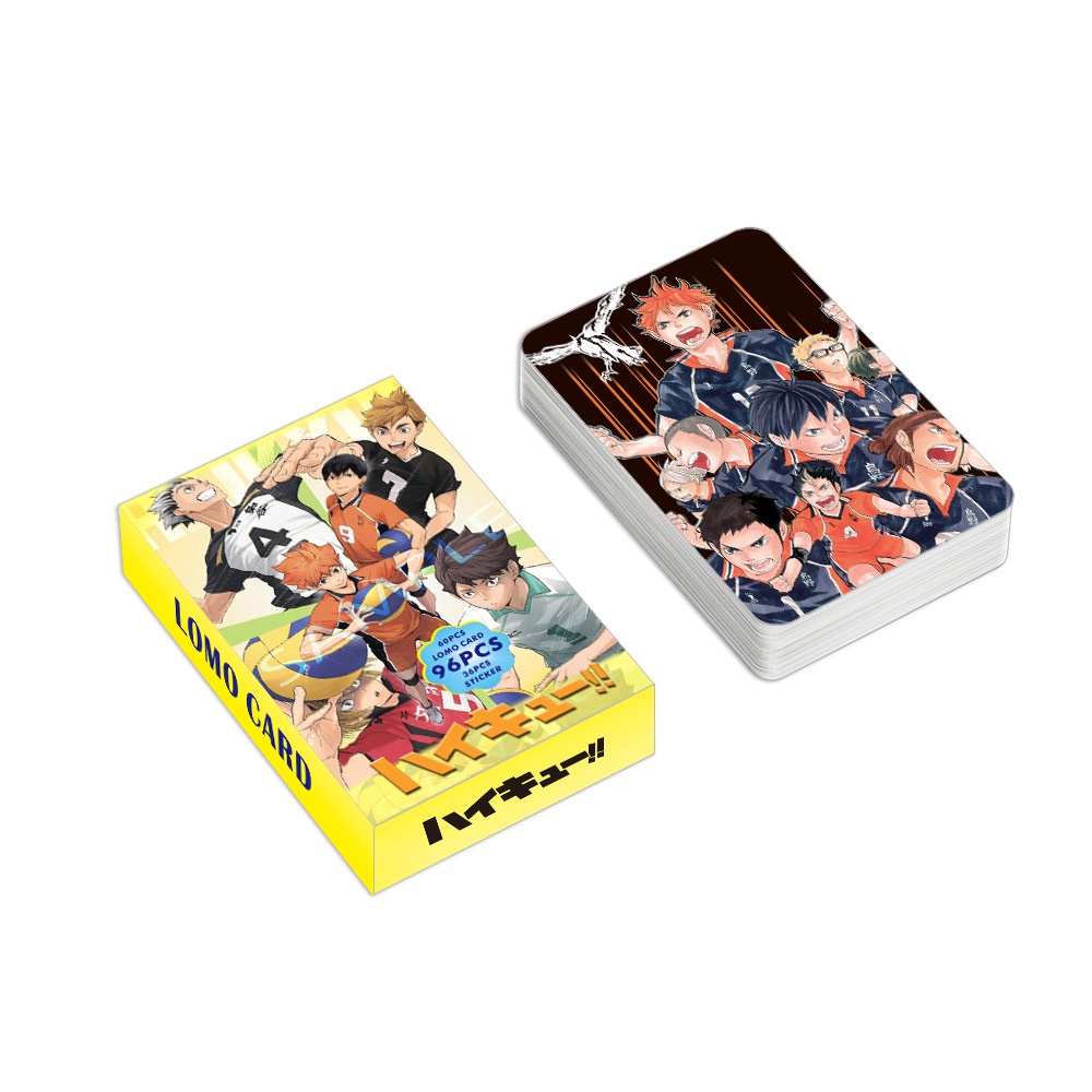 Haikyuu!! Lomo Card Double Sided Photocard Sticker 96pcs/box