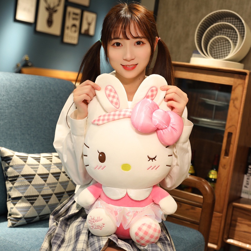 Hyc Đồ chơi nhồi bông Hình Mèo hello kitty sanrio Dễ Thương
