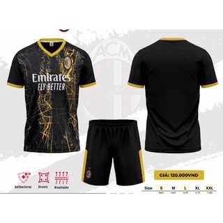 Áo đá banh clb acmilan đen 23/24