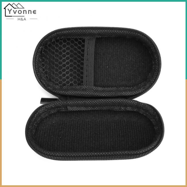 Yvone Túi Đựng Tai Nghe Dây Cáp Dữ Liệu Đa Năng Hình oval Có Khóa Kéo