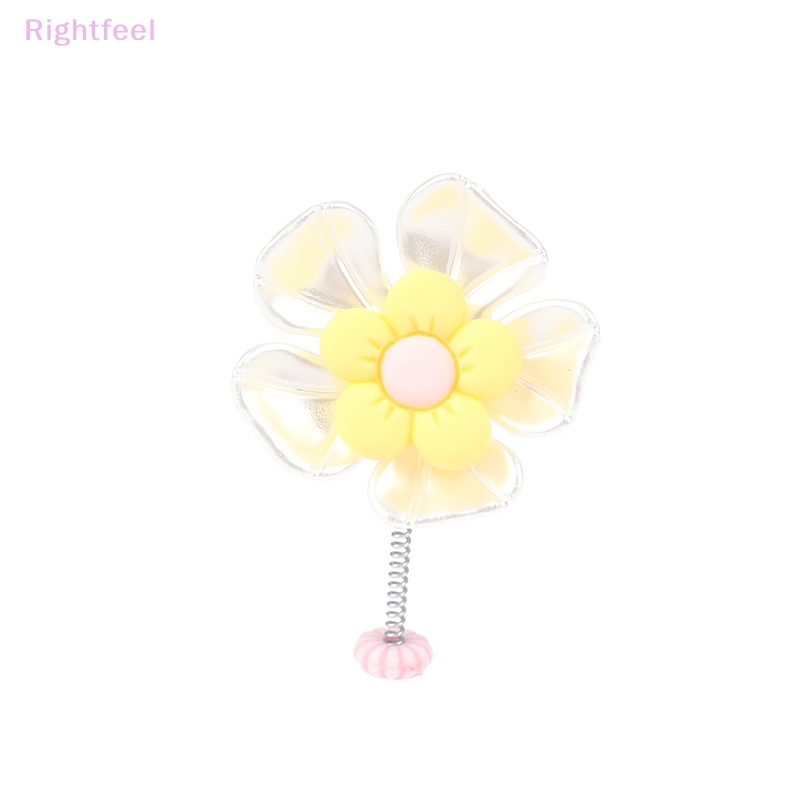 Rightfeel Phụ Kiện Trang Trí Bảng Điều Khiển Xe Hơi Hình Hoa Cúc Dễ Thương Mới