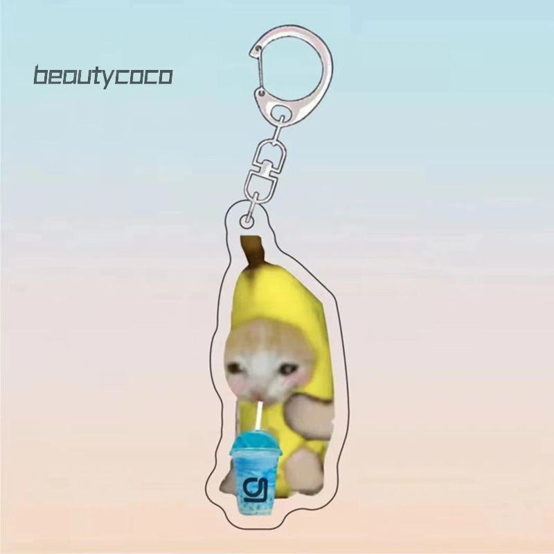 Beautycoco🍊Móc Khóa Hình Mèo Đeo Túi Xách