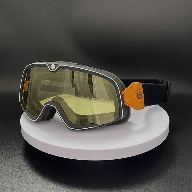 Mũ bảo hiểm xe máy Harley phong cách retro cưỡi kính chống gió, thích hợp cho nam và nữ phổ thông