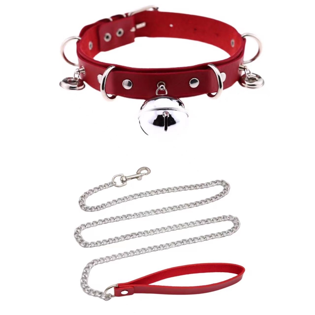 Pu Vòng Cổ choker Dây Da Đính Chuông Phong Cách gothic Quyến Rũ Cho Nữ