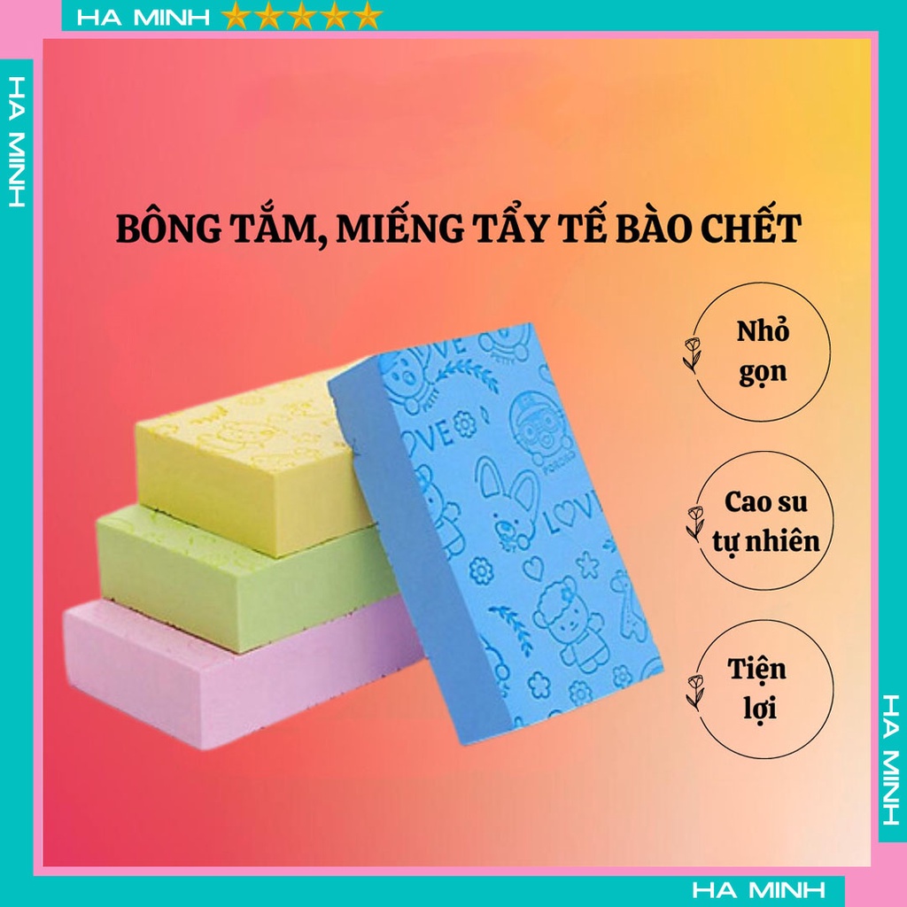 Bông Tắm, Miếng Kì Ghét, Miếng Tẩy Tế Bào Chết, Tạo Bọt Siêu Sạch PORORO