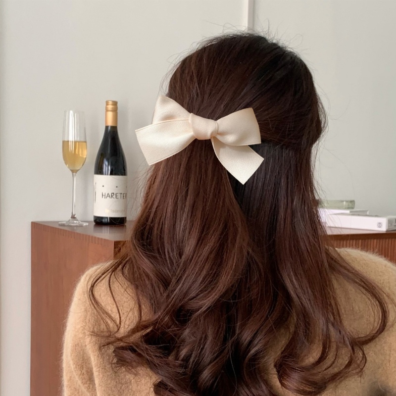 Kẹp Tóc Đính Ruy Băng Xinh Xắn Cho Bé Gái