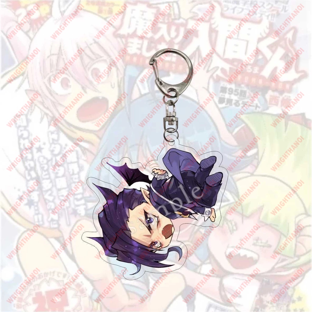 Móc khoá Mairimashita! Iruma-kun nhân vật Suzuki Iruma, Clara Valac in hình nhân vật 2 mặt acrylic