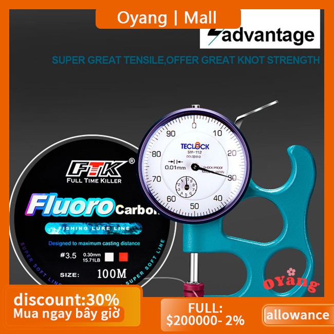 Oyang Cuộn Dây Câu Cá 120m 4.13-34.32lb Bằng Sợi carbon Siêu Bền