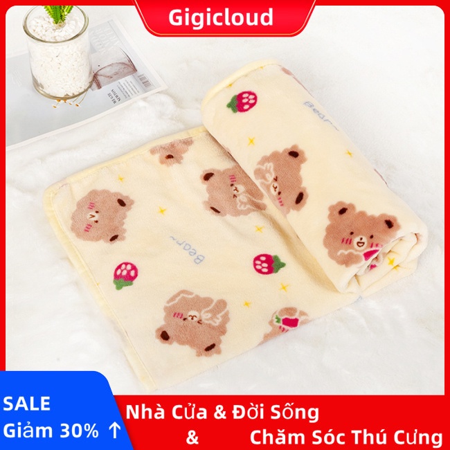 Gigicloud Chăn flannel Mềm Mại Thoải Mái Ấm Áp Chống Trượt Cho Thú Cưng