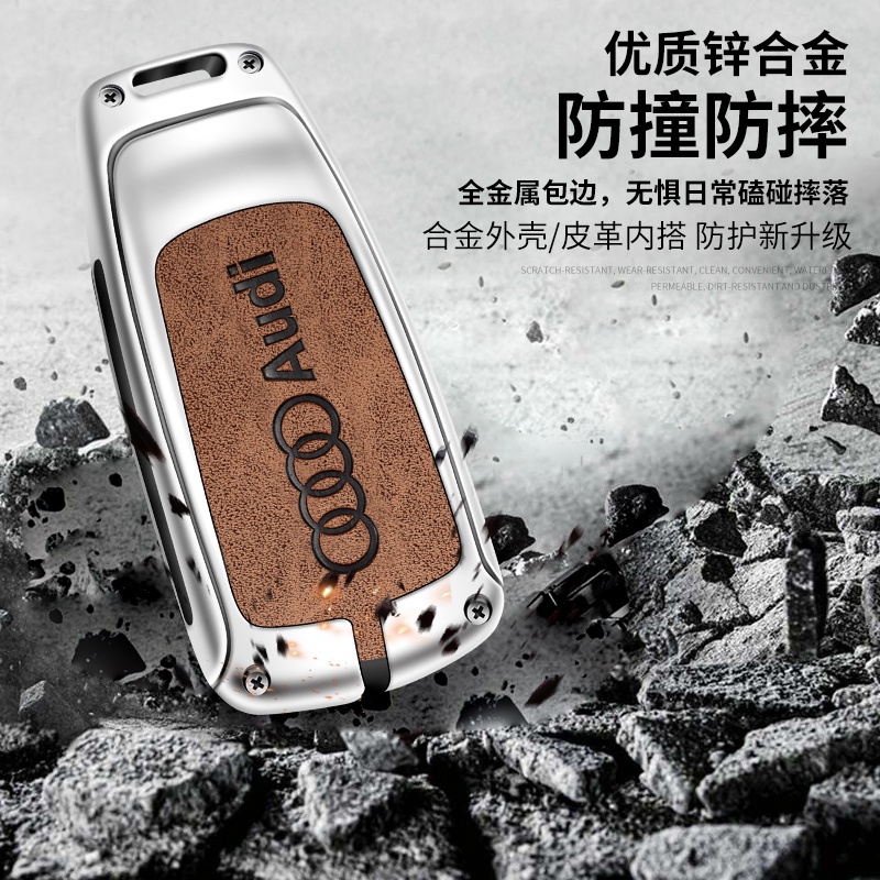 Bao Da Bảo Vệ Chìa Khóa Xe Hơi Audi A4 B9 A5 A6 8S 8W Q5 Q7 4M S4 S5 S7 TT TTS TFSI RS