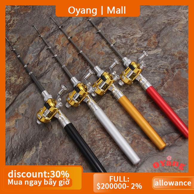 Oyang Cần Câu Cá mini Hình Cây Bút Siêu Nhẹ Dài 1m