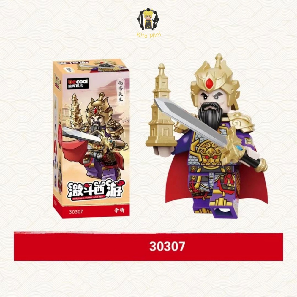 Minifigures Tây Du Ký Tôn Ngộ Không Na Tra Nhị Lang Lắp Ráp Mô Hình Nhân Vật Phim Truyện 3030B