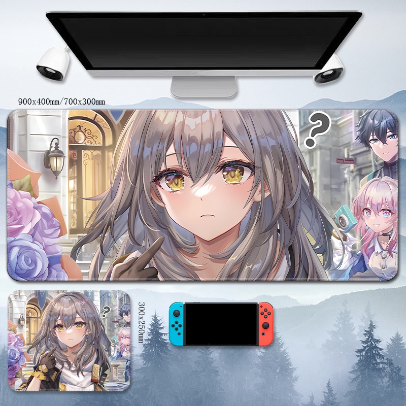 Trailblazer Mouse Pad Honkai: Star Rail Gaming computer keyboard mat Stelle ACGN Caelus anime Kafka animation Himeko Genshin Impact March 7th protagonist table mat