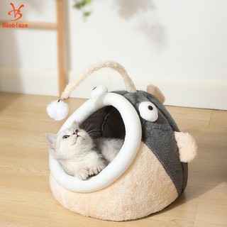 Chó mèo giường mèo tổ tự làm ấm ngủ bình tĩnh trong nhà bán đóng chó mèo tổ đèn lồng hình mèo giường hang cho chó con