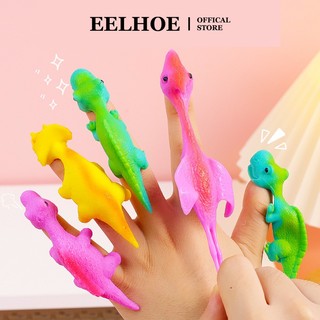 EELHOE Phóng Khủng Long Ngón Tay Đẩy Đồ Chơi Đầu Ngón Tay Xếp Hình Vui Nhộn Kẹp Âm Nhạc Đồ Chơi Giải Nén miiki_vn