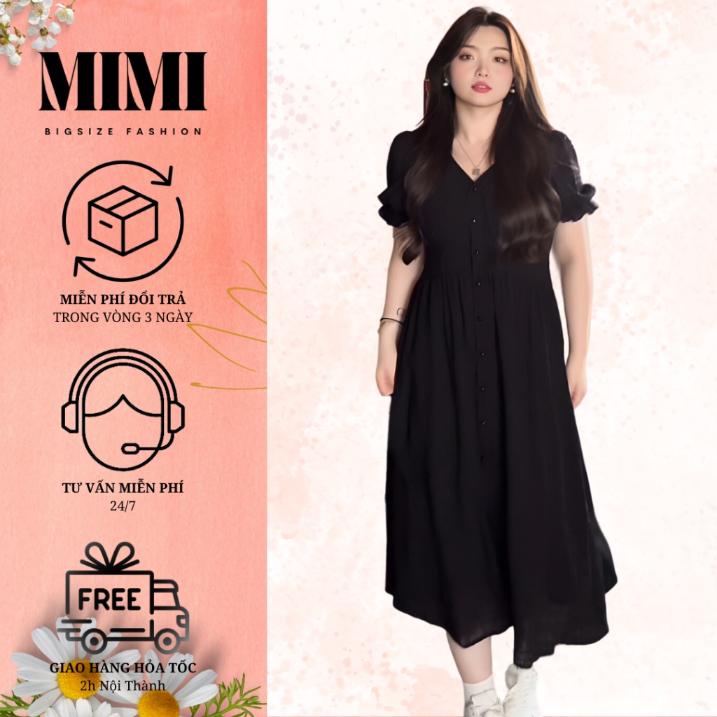 Đầm Tay ngắn dáng xòe chất tơ mềm mại_BS87