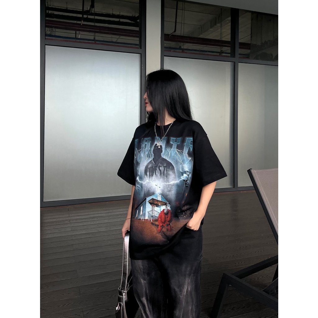 Áo thun Continuous - CTNS - KANYE WEST/ Black