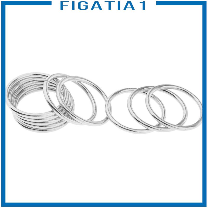 Set 10 Vòng macrame 1.4 inch Kèm Vỏ Bọc Bằng Vải / Dây Ruy Băng / Ren / Chuông / Rèm Cửa