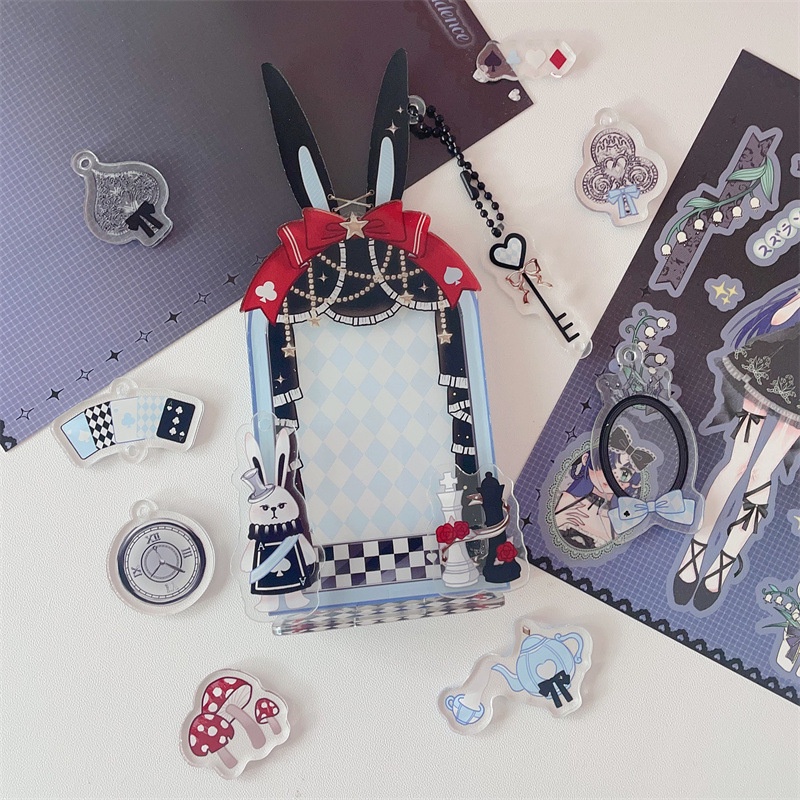 Khung Ảnh Để Bàn 3 inch Bằng acrylic Mềm Hình Thỏ alice Đáng Yêu