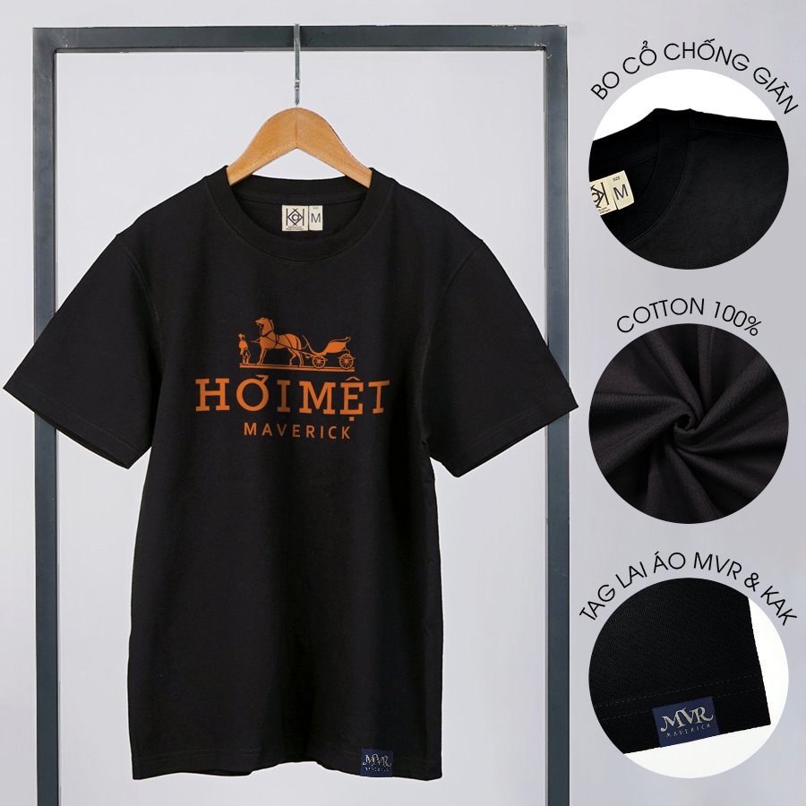 Áo phông nam thun nữ Cotton unisex hơi mệt MVR size rộng tee Mỹ BB4087