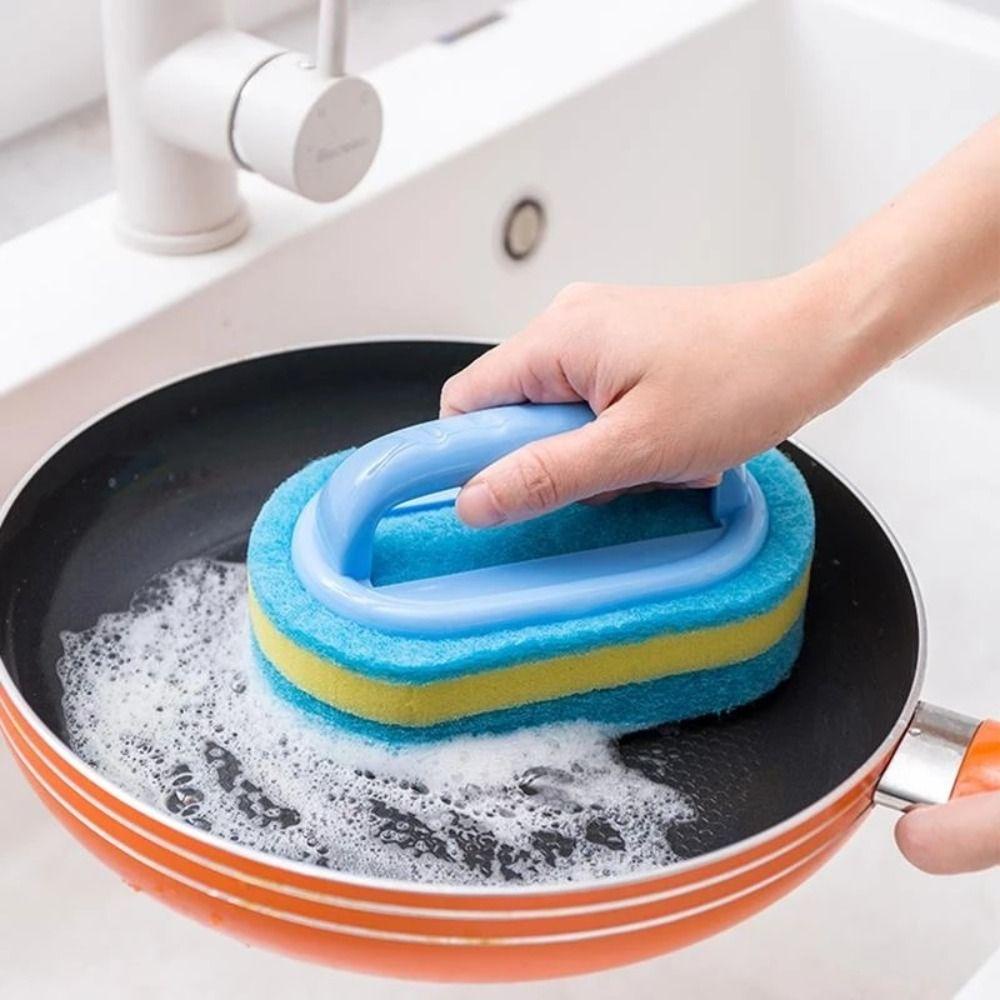 Bàn Chải Vệ Sinh Tường / Nhà Tắm Bằng Xốp Có Tay Cầm Bằng Nhựa Bền