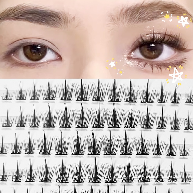 FEPO Set 10 hàng lông mi giả FEPO 3D dày tự nhiên 4mm-11mm