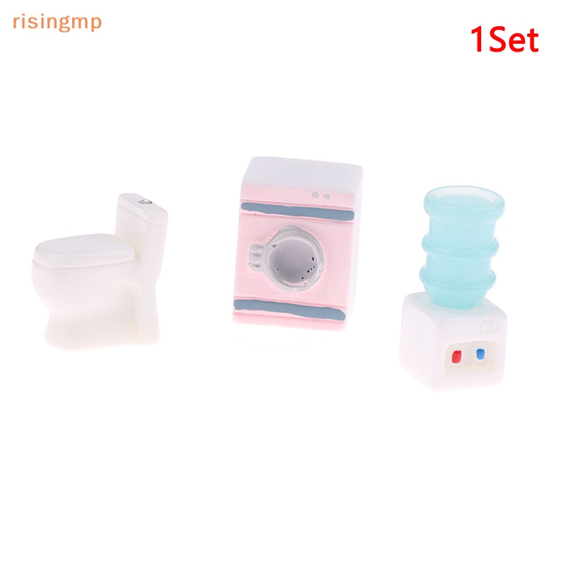 Set 3 Mô Hình Máy Giặt mini Trang Trí Nhà Búp Bê