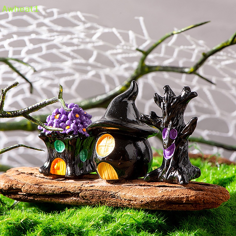 Tượng Ma Bí Ngô Ma Quỷ / Bí Ngô Nhỏ Bằng Nhựa resin Thủ Công Trang Trí halloween series 1 Mới