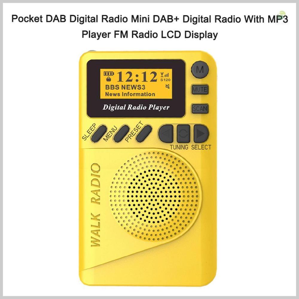 LCD Display Pocket DAB Digital Radio - Mini Radio Set for Clear Sound and Convenience