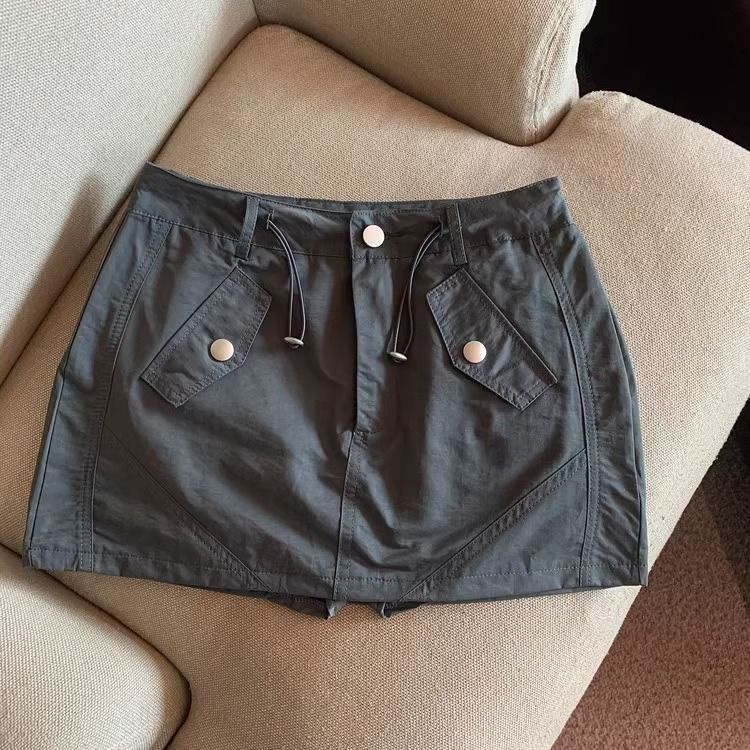 Chân Váy Chữ a Lưng Cao Phong Cách retro Thời Trang Cho Nữ