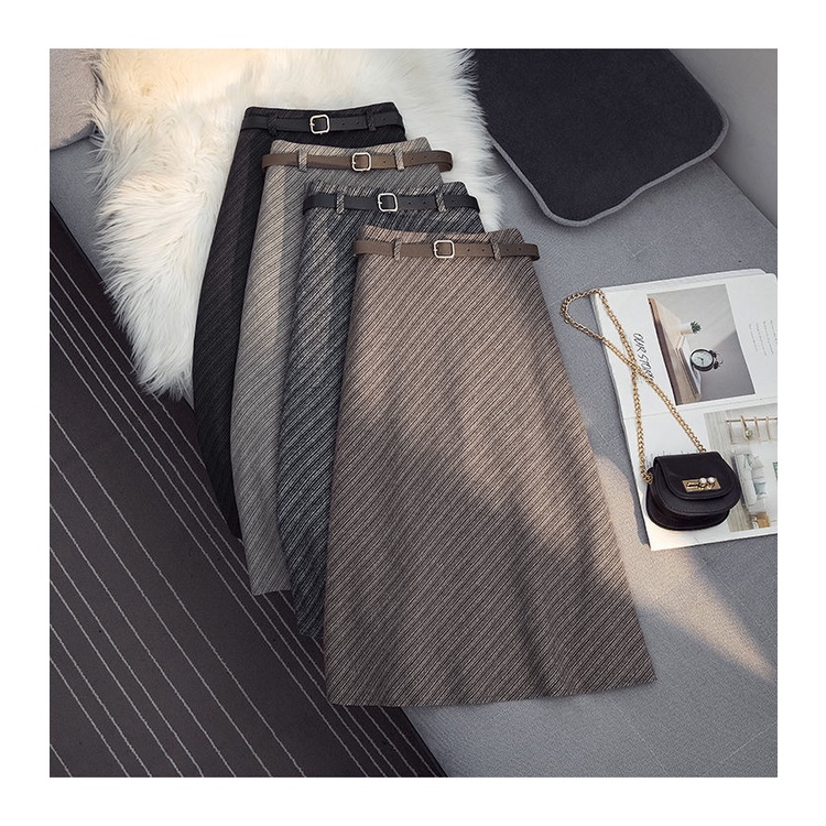 Chân Váy Len Chữ a Dày Dặn Lưng Cao Thời Trang Xuân Thu 2023 Phong Cách Mới Cho Nữ