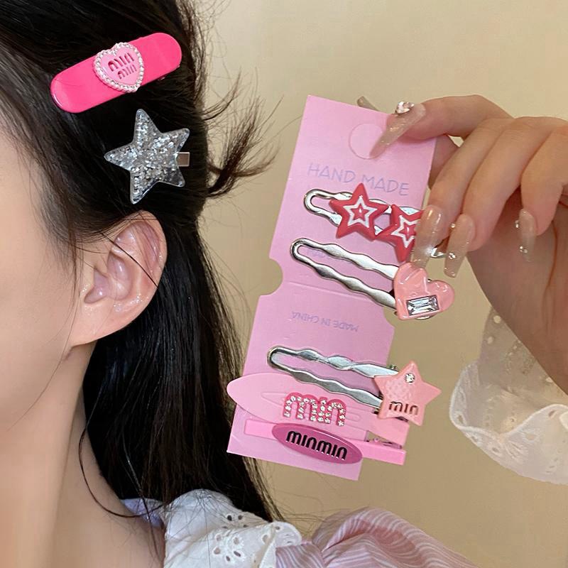 Set 7 Kẹp Tóc Hình Ngôi Sao Dễ Thương Cho Bé Gái