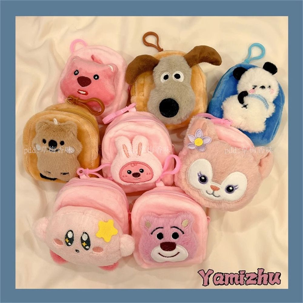 Hoạt Hình Túi Đựng Tiền Xu Hình Búp Bê Nhồi Bông Phong Cách Hàn Quốc Xinh Xắn