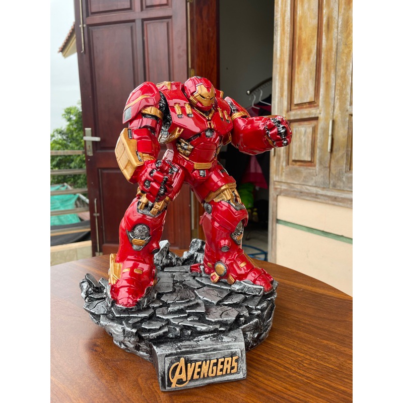 Mô hình HulkBuster ironman  cao cấp 32cm Decor phòng Gaming,bàn làm việc,quà tặng. Siêu nét