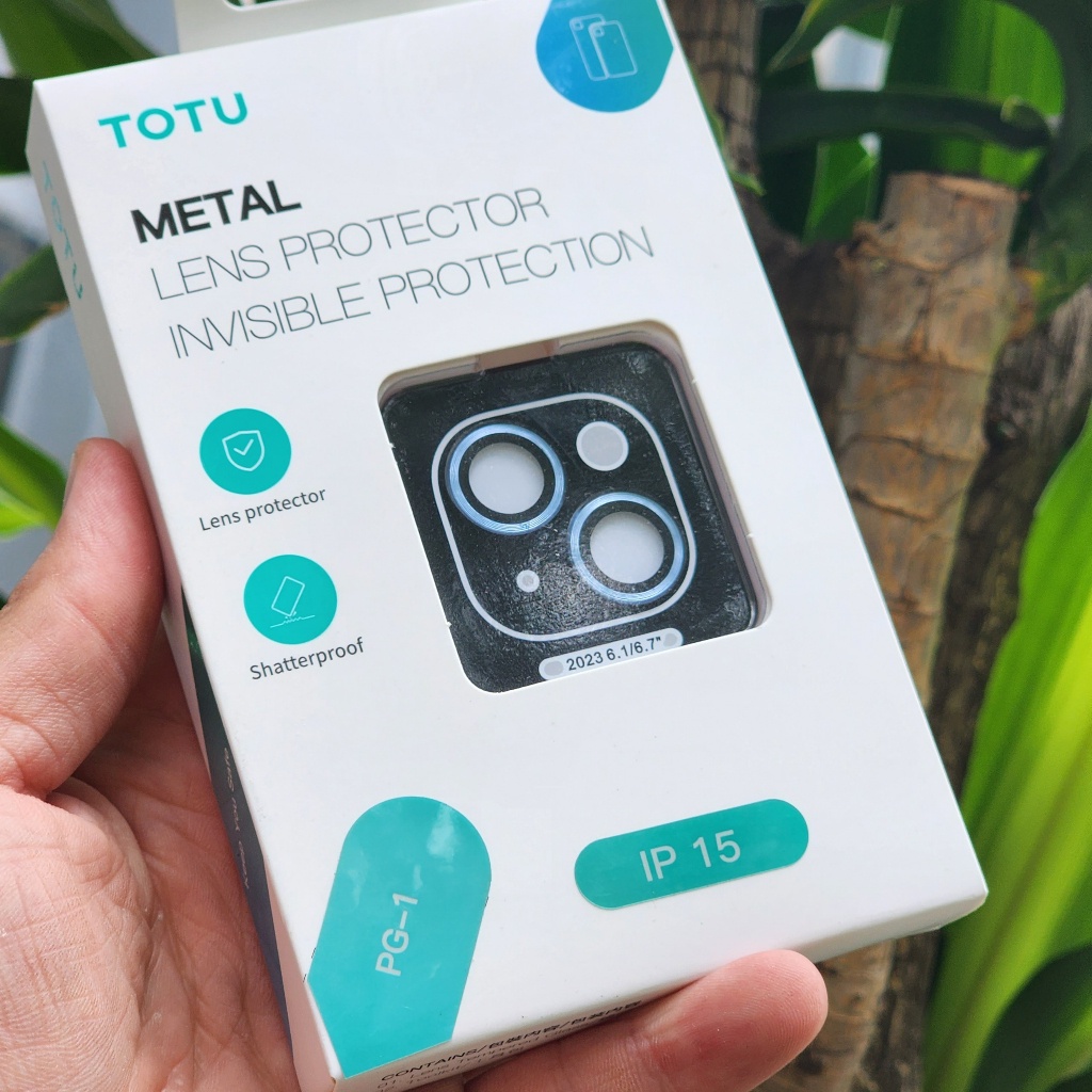 DÁN BẢO VỆ CỤM CAMERA IPHONE 15 PRO MAX / 15 PRO / 15 PLUS / 15 hiệu TOTU siêu đẹp