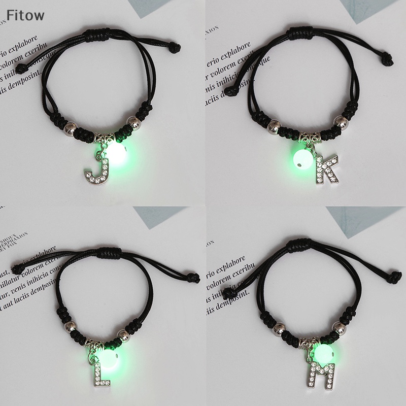 Ftw Vòng Tay Dây Xích Dạ Quang Chữ Cái Ath-z Phát Sáng Trong Bóng Tối Có Thể Điều Chỉnh Thời Trang Làm Quà Tặng Tình Bạn Cho Cặp Đôi Nam Nữ