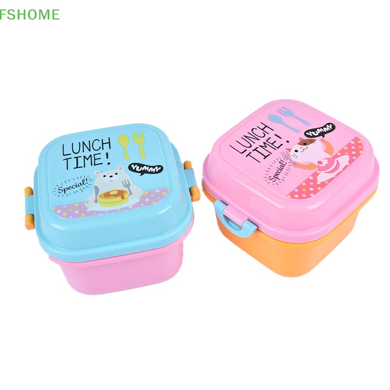 Hộp Nhựa Đựng Cơm Trưa Họa Tiết Hoạt Hình